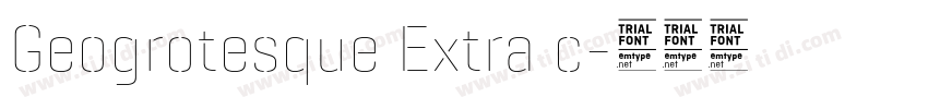 Geogrotesque Extra c字体转换